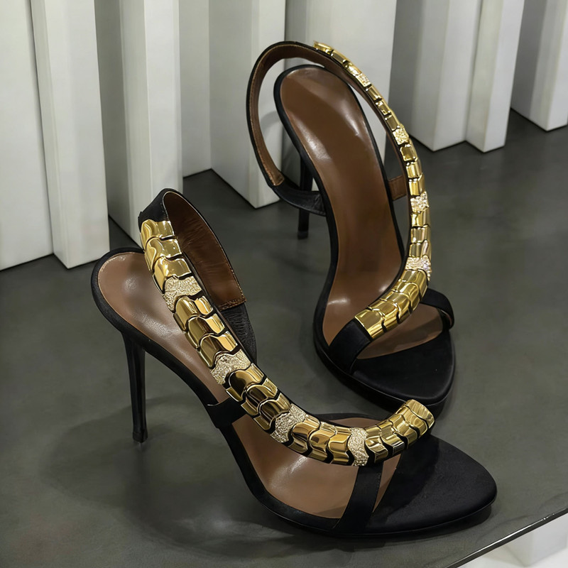 高級ラインストーンスパンコールサテン女性グラディエーターサン - Luxury Lifestyle のレビューと価格