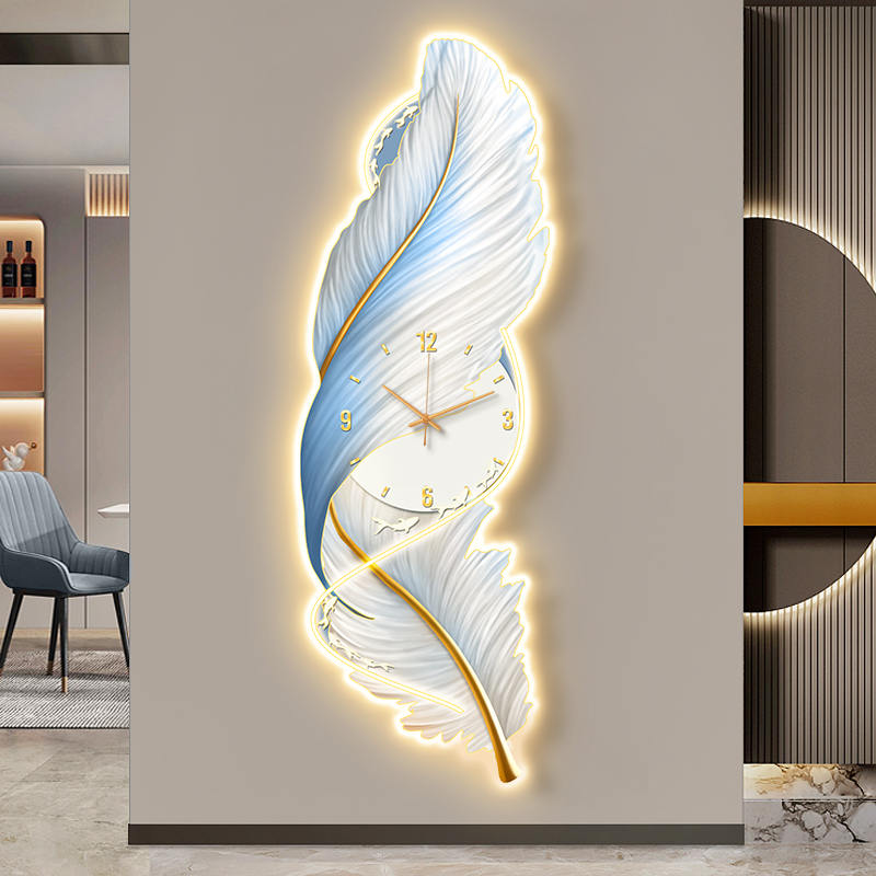 ビッグサイズアート壁画時計壁寝室シンプルなデザインの高級クリ - Luxury Lifestyle Furniture のレビューと価格